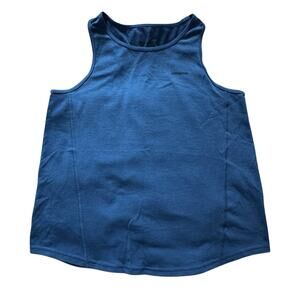 Patagonia Girls’ Pursuit of Phun Tank Top Stretchy Athletic Navy Blue Size 10(M)